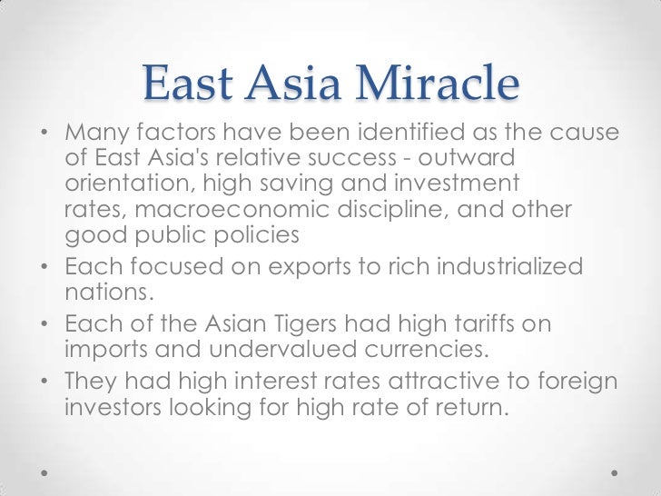 east asian miricle East asian miricle